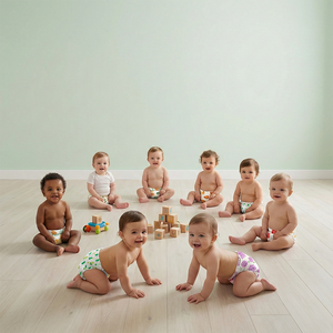 Calzones de Entrenamiento para Bebés, Suaves y Transpirables, de Algodón, con Cintura Ajustable, Pañal con Bolsillo, Ropa Interior de Entrenamiento - Product Image 5