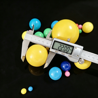 Billes et sphères en plastique personnalisées de 0,8 mm à 100 mm, couleurs variées (rouge, rose, bleu, vert, jaune, orange, noir), billes en Delrin en plastique bon marché
