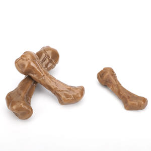 Juguete duradero para masticar perros, hueso masticable con sabor a carne para limpieza de dientes y morder, divertido diseño de hueso simulado para cachorros y perros medianos - Product Image 4