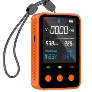 Moniteur de qualité de l'air Moniteur de <span class=keywords><strong>gaz</strong></span> portable <span class=keywords><strong>Détecteur</strong></span> de CO/pression/humidité/température avec carte SD pour le <span class=keywords><strong>camping</strong></span> - Product Image 4