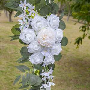 Fleurs d'arche Floroom, 2 pièces, arrangement floral artificiel <span class=keywords><strong>pour</strong></span> la cérémonie <span class=keywords><strong>de</strong></span> mariage, arche et décoration <span class=keywords><strong>de</strong></span> fond <span class=keywords><strong>de</strong></span> réception - Product Image 5