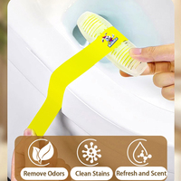 Désodorisant pour toilettes avec logo personnalisé, support de fixation pour le rebord de la cuvette, bloc pour le rebord de la cuvette, nettoyant pour cuvette de toilettes