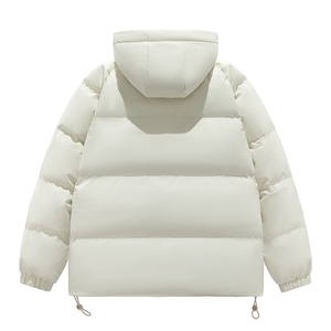 Chaqueta acolchada de plumón con logo personalizado para niños, nueva colección de invierno, holgada y cálida, estilo pareja, tendencia Aozi Hong Kong, gruesa con capucha. - Product Image 2