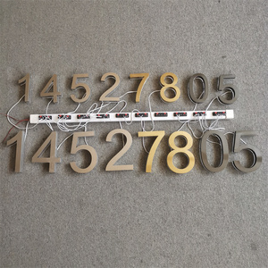 Đèn Led Có Đèn Nền Bằng Thép Không Gỉ Cho Nhà Khách Biển Số Phòng Khách Sạn Đèn Led Số Nhà - Product Image 4