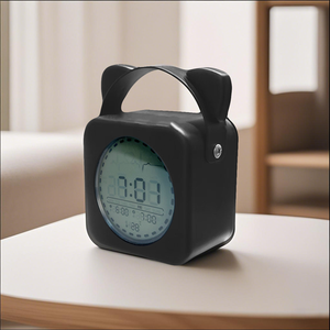 Động vật xử lý đầy màu sắc đèn ngủ đồng hồ báo thức dễ thương đèn nền điện tử nhịp tim GIÂY hiển thị Văn phòng Phòng ngủ sử dụng - Product Image 3