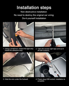 Đèn nội thất ô tô 64 màu, sử dụng nguồn USB 5V, dài 4m, sản phẩm mới năm 2025 - Product Image 4