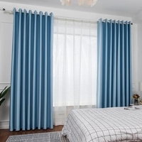 Rideaux occultants prêts à poser DaiRui avec œillets, ignifuges, isolants, 100 % polyester, motif végétal pour la maison