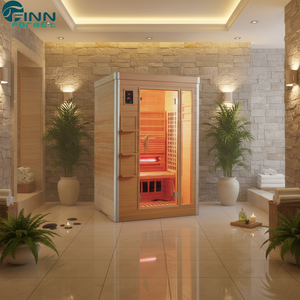 Sauna a Infrarossi in Legno Massello di Hemlock per 1 Persona, Vendita Diretta dalla Fabbrica, Ideale per Appartamenti - Product Image 4