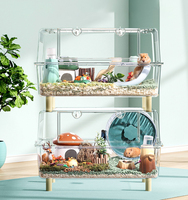 Nouveauté Cages pour animaux de compagnie de haute qualité Cage pour hamster en acrylique plexiglas à grand espace