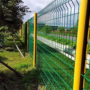 Fornecimento de fábrica de arame de aço soldado galvanizado 3d dobra cerca de fazenda estádio cerca de preços cerca de arame 3D