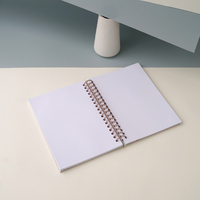Logo Design Custom ized Beige Leinen Stoff bezug A4 A5 A6 Größe 90 Tage Gewichts verlust Planer Journal Notizbuch mit Spiral bindung