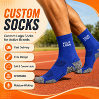 Chaussettes de sport de haute qualité, design personnalisé, chaussettes de course et de gym pour hommes et femmes, chaussettes de sport courtes personnalisées