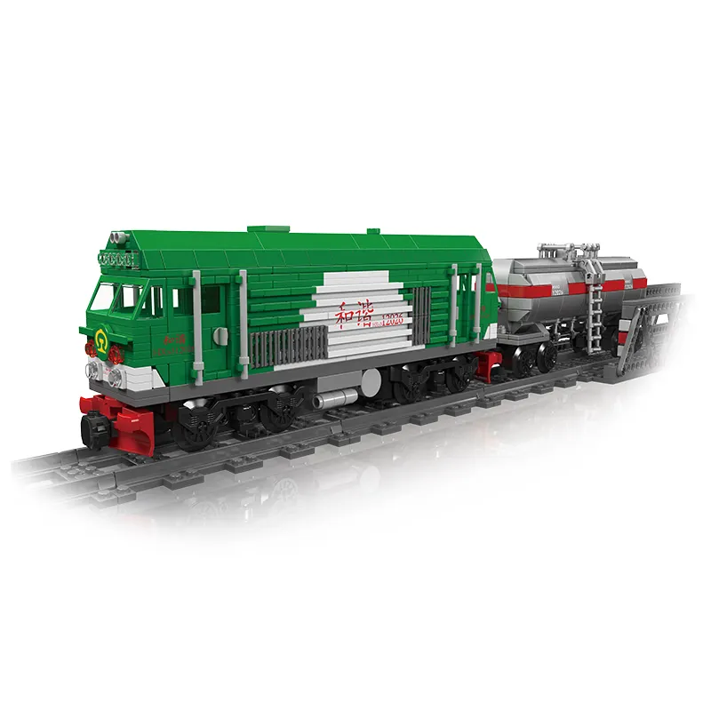 Mould King 12026 Moc Modular Harmony 3 diesel Locomotive Building Block Technical Train Bricks Toy Christmas Gift for Kids