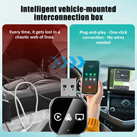 Adaptador Inalámbrico para Espejo Retrovisor con CarPlay y Android Auto, WiFi 2.4/5GHz, Bluetooth 5.0, USB, Pantalla Adaptativa para Compatibilidad Universal