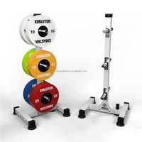 Barbell Multi Vertical, trou de 49mm, support de plaque de pare-chocs, étagère de rangement de plaque de poids d'arbre