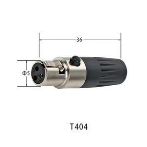 Conector Mini XLR hembra/macho de 3 pines, enchufe de Audio niquelado, adaptador de auriculares, altavoz, conector de micrófono HIFI, Cable de equilibrio XLR - Product Image 2