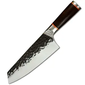 Yangjiang 7 pollici manico in legno Super Sharp Chef coltello da cucina forgiato in acciaio inossidabile 5 cr15 ad alto tenore di carbonio