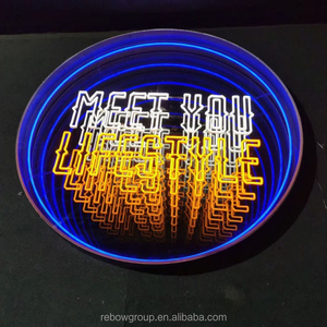 ป้ายไฟนีออน LED แบบอินฟินิตี้มิเรอร์สั่งทำขายส่ง พร้อมเอฟเฟกต์อุโมงค์ 3 มิติ ป้ายไฟอะคริลิคสำหรับโฆษณาร้านค้า บาร์ - Product Image 3