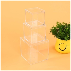 Manufacturer Wholesale Custom Logo Clear Acrylic Candy <b>Display</b> Box Acrylic <b>Display</b> <b>Case</b> for Weeding - Product Image 6