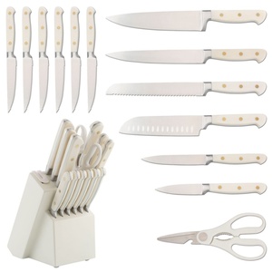 14 Pieces Kitchen <b>Knives</b> <b>Set</b> with Anti-Rust Coating & Built-in Sharpener Stainless Steel Kitchen <b>Knife</b> for Cutting - Product Image 2