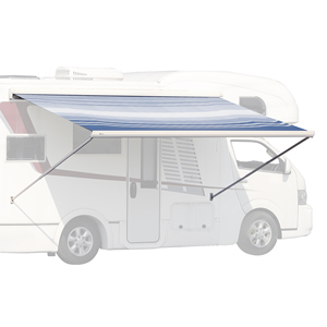 Wareda w5500 cơ giới Motorhome Đoàn Lữ Hành RV mái hiên khung nhôm trắng PVC cắm trại ngoài trời - Product Image 2