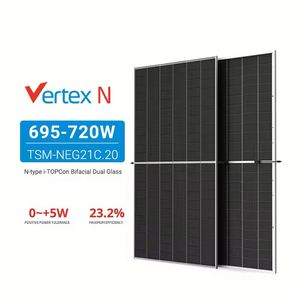 Panel Solar Bifacial Trina Vertex N TSM-NEG21C.20 700-720W, Paneles Solares Monocristalinos para Plantas de Energía de 720W 715W 710W 700W 695W - Product Image 2