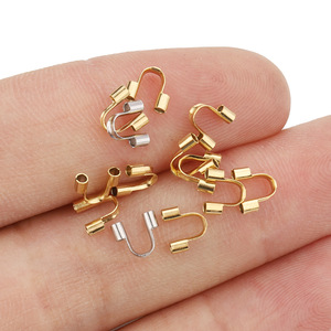 Tube en fil d'acier inoxydable en forme de U, pour la fabrication de bracelets, couleur or et argent, H1401 - Product Image 3