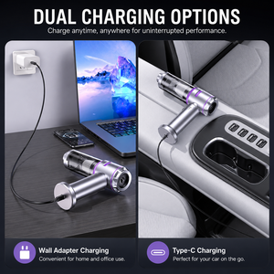 Aspiradora de mano para coche PX7 65W BLDC 15kPa con carga tipo C, función de soplado, inflado y desinflado, mini aspiradora para coche, mascotas y hogar. - Product Image 2
