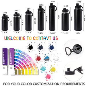 Özel Logo ile özelleştirilebilir 32oz büyük çift duvar paslanmaz çelik bardak yeniden kullanılabilir su şişesi - Product Image 2