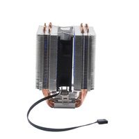 Refroidisseur de processeur à double caloduc Super 6, silencieux, à roulement fluide, 1151, pour refroidissement par air, pour ordinateur de bureau grand format