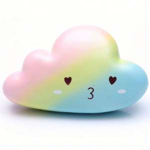 Pelota Antiestrés de Espuma PU con Forma de Nube Personalizada, Juguete Promocional con Diseño de Nube para Educación y Alivio del Estrés en el Sector Automotriz - Product Image 5