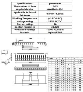 2.0mm pitch Connector HY <b>with</b> <b>lock</b> Rubber shell crimp Male/Female Wire <b>Cable</b> Pin Header housing connector JST connector - Product Image 3