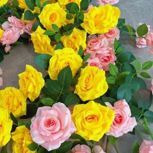 Mur de fleurs artificielles en roses, décoration de mariage, bouquet en soie, cascade de fleurs suspendues pour événements de mariage - Product Image 3