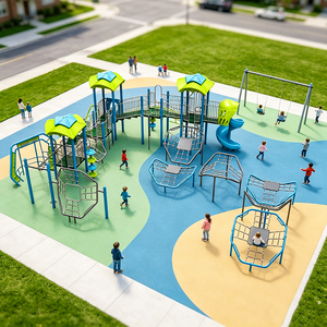 Amusement Park Facilities Resort Park Rope Game Custom Commercial Playground Equipment Large Outdoor Amusement Equipment