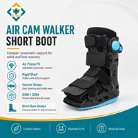 Botte orthopédique pneumatique OEM avec semelle absorbant les chocs pour cliniques de réadaptation et distribution