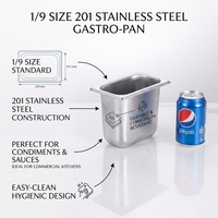 Couvercle de bac Gastronorm rectangulaire portable en acier inoxydable 201 (1/6, 1/9) – Écologique et commercial