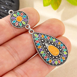 Liontin Amerika Eropa untuk Anting Kalung DIY Perhiasan Bentuk Tetesan Air Kit Pembuatan Liontin untuk Pembuatan Perhiasan - Product Image 4