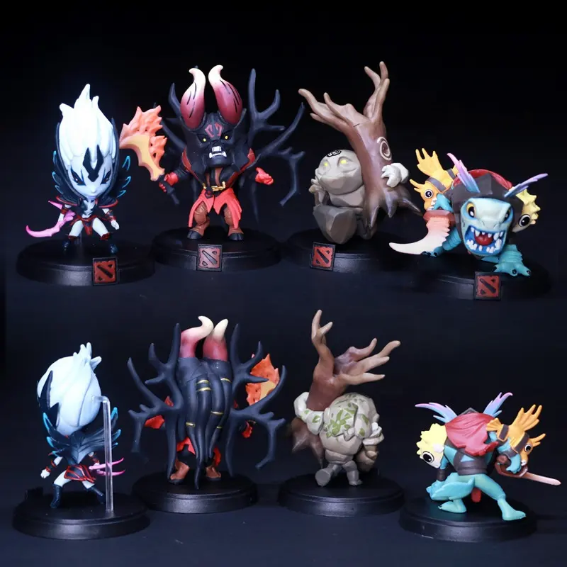 4 Gaya 8Cm Dota 2 Tokoh Permainan Pahlawan Slardar The Doom Bringer Stone Anime PVC Tokoh Aksi Model Boneka Garasi Kit Mainan