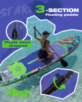 Planche de paddle gonflable ultra stable 11'6"x35"x6'' pour SUP et surf, prix de gros usine