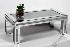 <span class=keywords><strong>Stile</strong></span> classico Per La Casa A Specchio Mobili Schiacciato Diamante Rettangolo Tavolino - Product Image 3