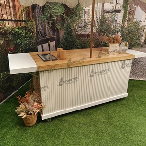 Custom Mobile <strong>Candy</strong> <strong>Cart</strong> Foldable Coffee <strong>Cart</strong> Street Coffee Bar <strong>Cart</strong> With Water System for Fast Food Snack Food Hotdog - Product Image 2