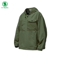 Pull-over personnalisé veste en nylon pour le sport la course à pied entraînement coupe-vent fermeture éclair veste en nylon pour les hommes