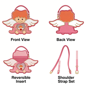 <span class=keywords><strong>Borsa</strong></span> a tracolla da donna mini personalizzata con design anime, elegante e unica, di alta qualità, modello 2026, di tendenza, con angelo, prodotta su misura (OEM) - Product Image 2