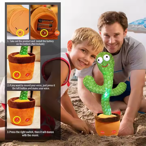 Vendita calda nuova luce LED elettronica per bambini peluche <span class=keywords><strong>Cactus</strong></span> giocattolo danzante <span class=keywords><strong>Cactus</strong></span> che ripete canzoni inglesi che parlano <span class=keywords><strong>Cactus</strong></span> - Product Image 6
