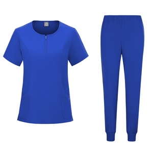 Women's Surgical Scrub Set Moisture Wicking Knitted Split Uniform Hospital Nurse Wear S XXL - Product Image 5