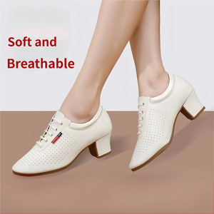 Chaussures de <span class=keywords><strong>danse</strong></span> d'été pour femmes, pour la <span class=keywords><strong>danse</strong></span> de salon/latine, <span class=keywords><strong>avec</strong></span> lacets, semelle souple en caoutchouc, en cuir synthétique, décontractées, pour la <span class=keywords><strong>danse</strong></span> sociale en extérieur - Product Image 1