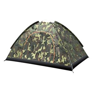 Tente de camping camouflage imperméable à l'eau en polyester carré pour 1 à 3 personnes, protection UV, ouverture automatique rapide, pliable, pour l'été en plein air - Product Image 4