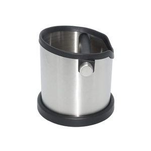 กล่องเคาะกาแฟสแตนเลสทรงกลมฐานกันลื่น - Product Image 3