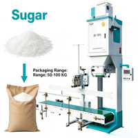 Machine d'emballage manuelle à double cœur Ewinall DCS-100FA1 avec contrôleur de pesage PLC 50-100 kg pour emballage rapide de sachets alimentaires