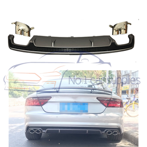 Cho 2016-2018 A7 Facelift khuếch tán phía sau <span class=keywords><strong>S7</strong></span> phong cách xe Bumper với điều kiện mới và bao gồm clip - Product Image 3